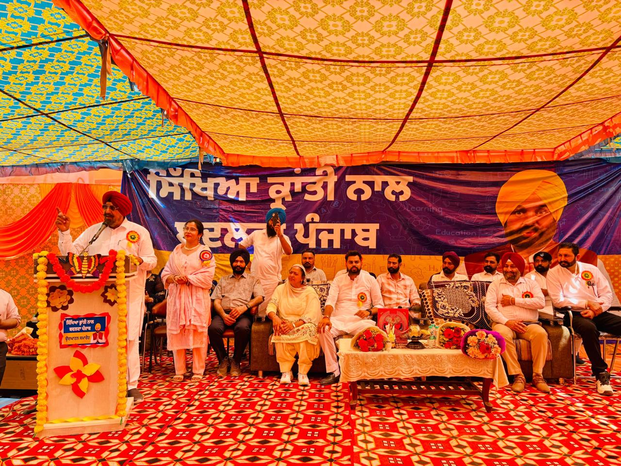 MLA Kuljit Singh Randhawa inaugurated development works worth Rs. 116.26 lakh in five schools of Derabassi under Punjab Shiksha Kranti.